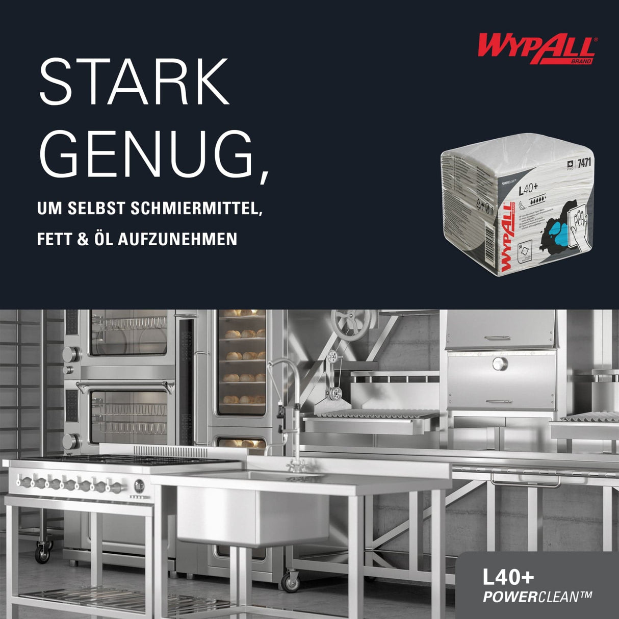 WypAll® L40 Wischtücher, 1-lagig, weiß
