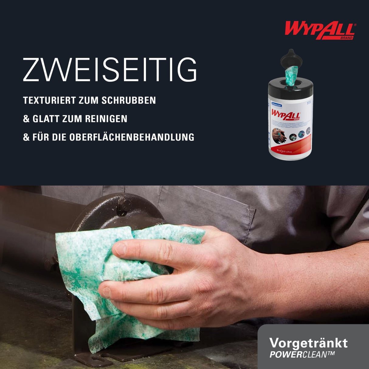 WYPALL* Reinigungstücher in der Spenderdose