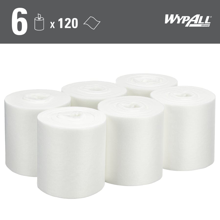 WypAll® Reinigungstücher Wettask, weiß, perforiert