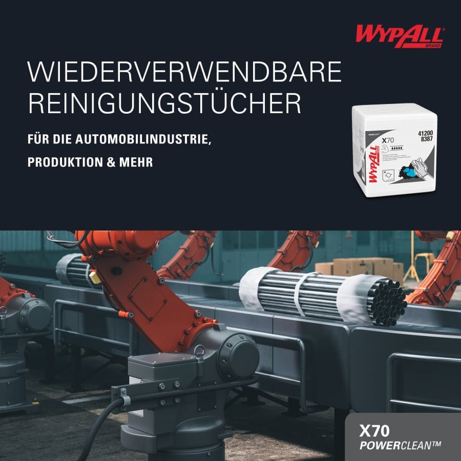 WYPALL* Reinigungstücher X70, Ölbindetücher, 1-lagig