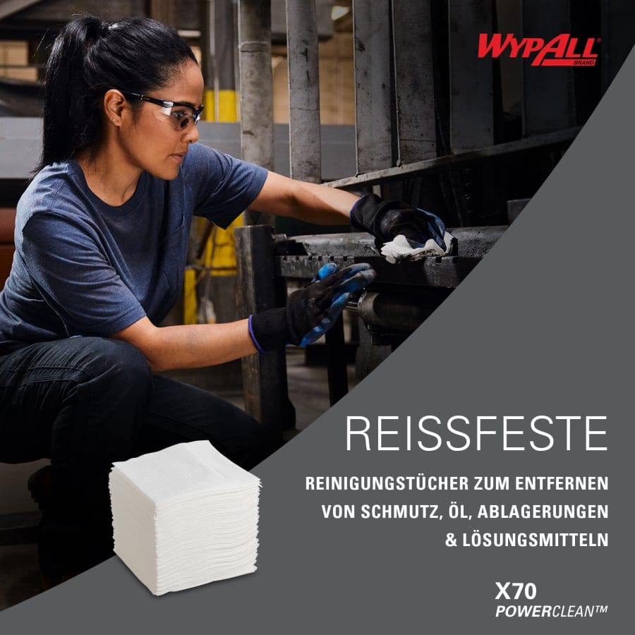 WYPALL* Reinigungstücher X70, Ölbindetücher, 1-lagig