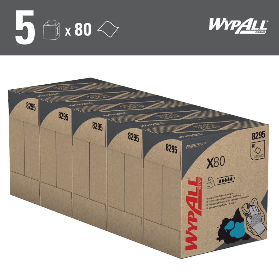 WYPALL* X80 Wischtücher, blau