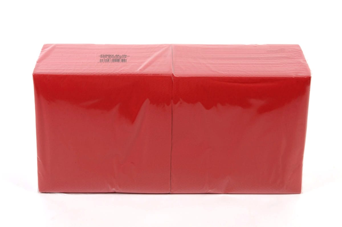 Zelltuchserviette rot