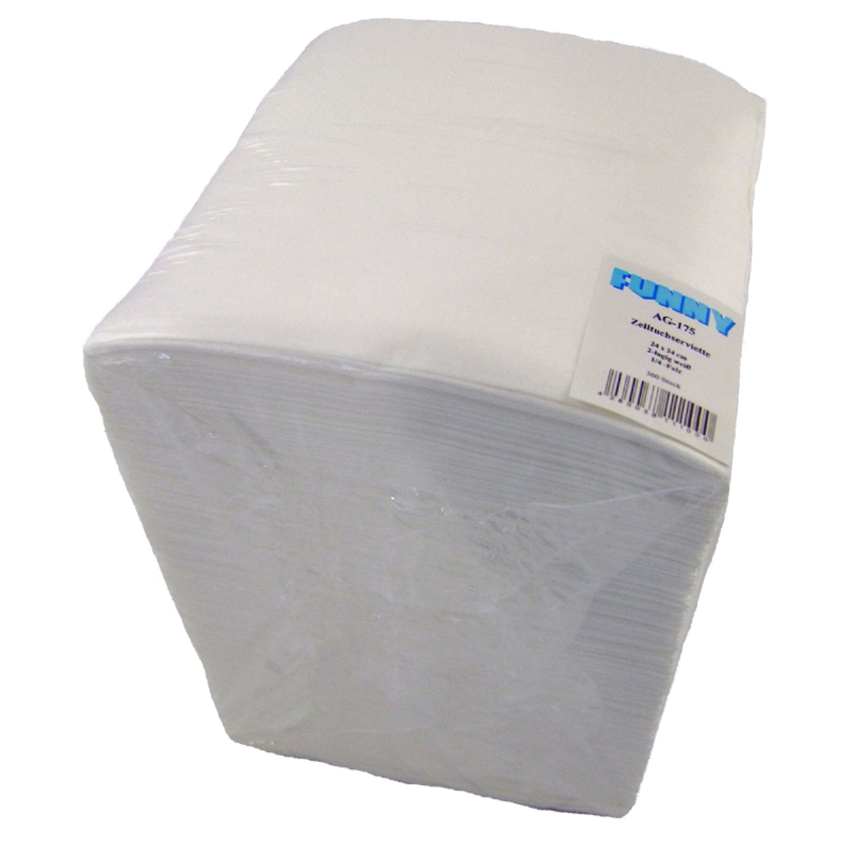 Zelltuchservietten 24 x 24 cm, 2-lagig, weiß