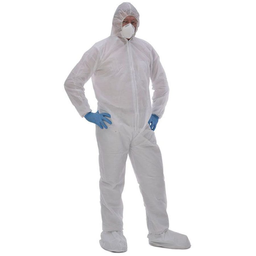 zetDress Einweg-Overalls und Schutzanzüge monotex, Größe L, 50 Stück