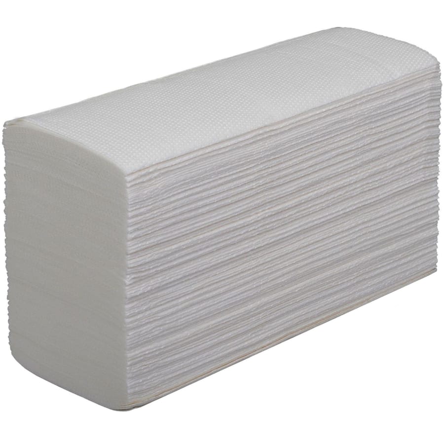 zetForm Falthandtücher 23,5 x 23 cm, 2-lagig hochweiß, Karton à 3.200 Tücher