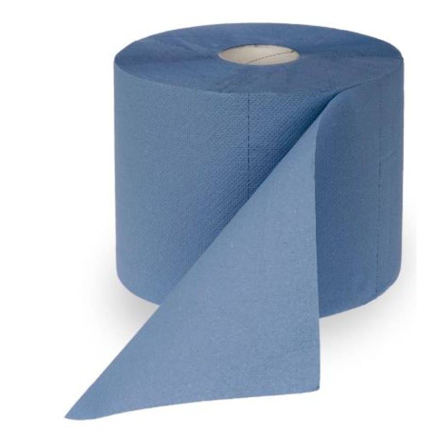 zetPutz Multiclean plus Putztuchrolle, blau 2-lagig 36 x 22 cm, 2 Rollen à 500 Abrisse