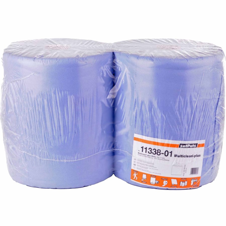 zetPutz Multiclean plus Putztuchrolle, blau 3-lagig, 2 Rollen
