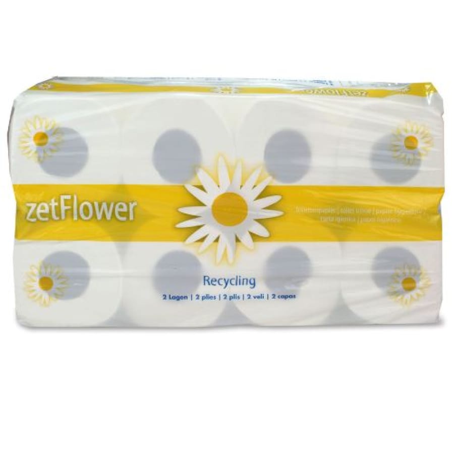 ZVG Toilettenpapier, Kleinrolle 2-lagig weiß, 64 Rollen à 250 Blatt