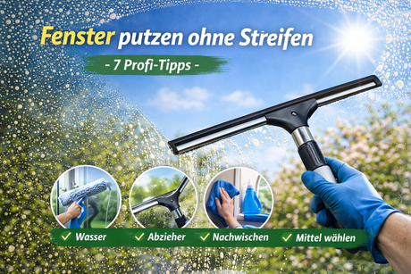 Fenster putzen ohne Streifen – 7 Profi-Tipps für perfekt saubere Scheiben