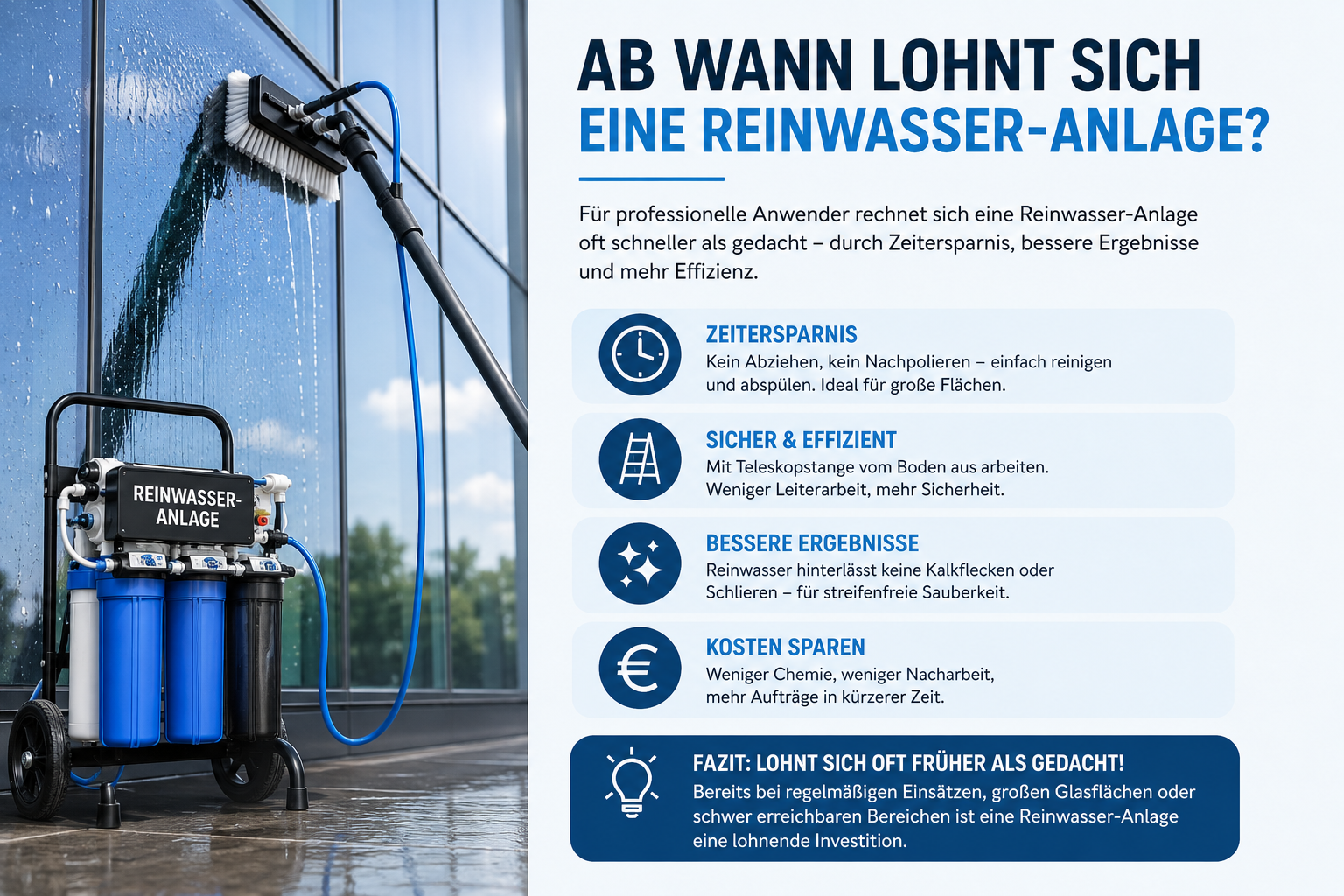 Ab wann lohnt sich eine Reinwasser-Anlage?