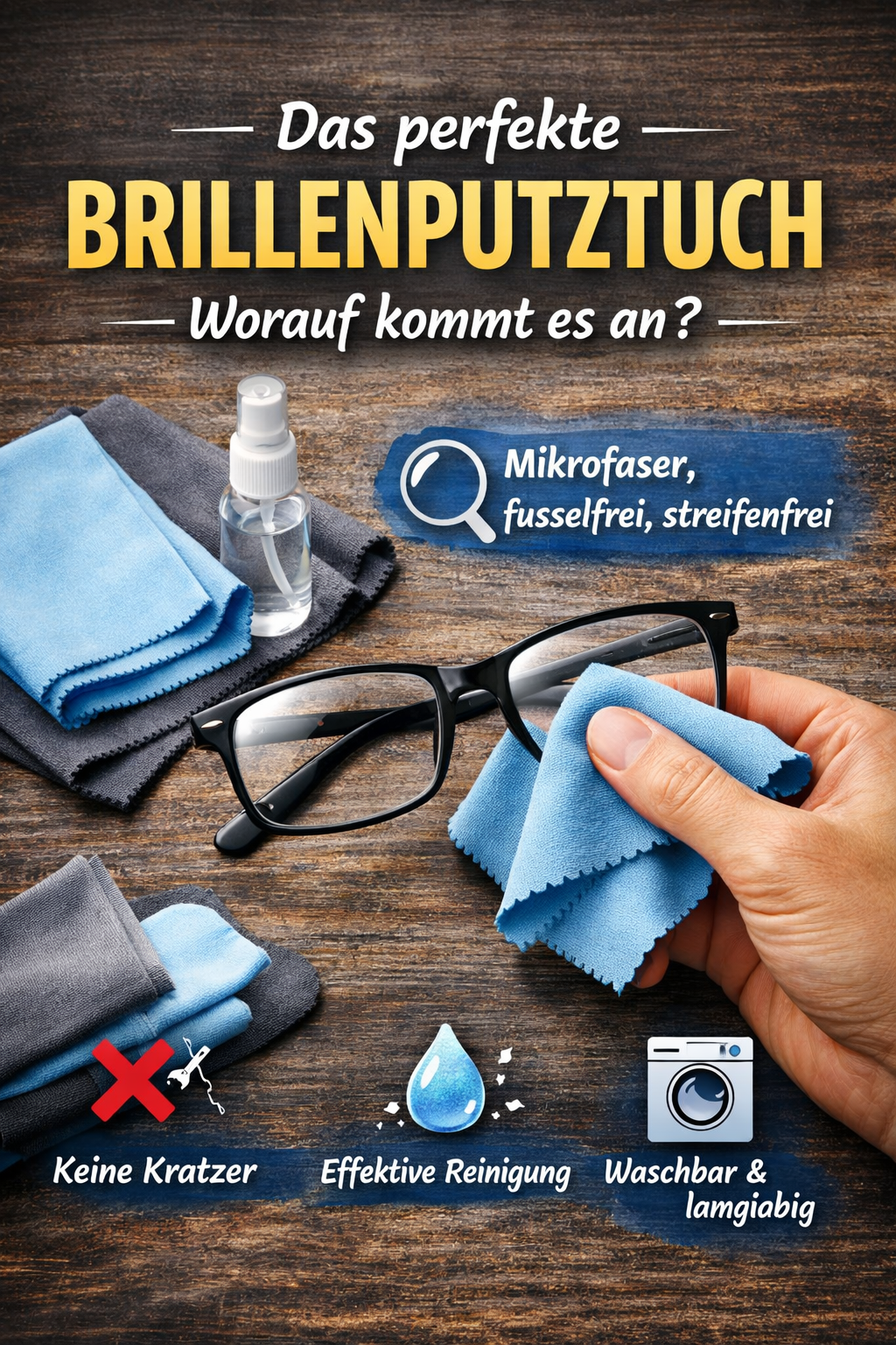 Das perfekte Brillenputztuch – Worauf kommt es wirklich an?