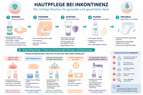 Hautpflege bei Inkontinenz – die richtige Routine und die passenden Produkte