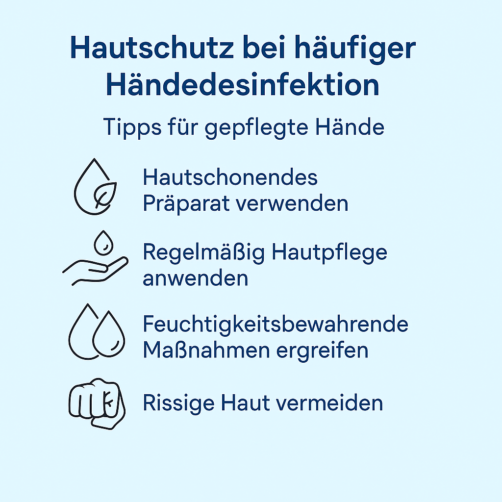Hautschutz bei häufiger Händedesinfektion – Tipps für gepflegte Hände