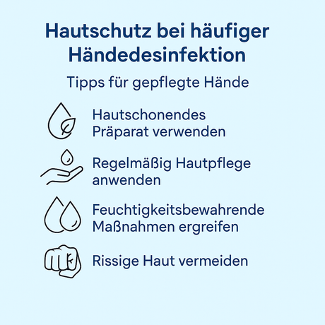 Hautschutz bei häufiger Händedesinfektion – Tipps für gepflegte Hände