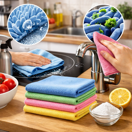 Warum Mikrofasertücher in der Küche unverzichtbar sind