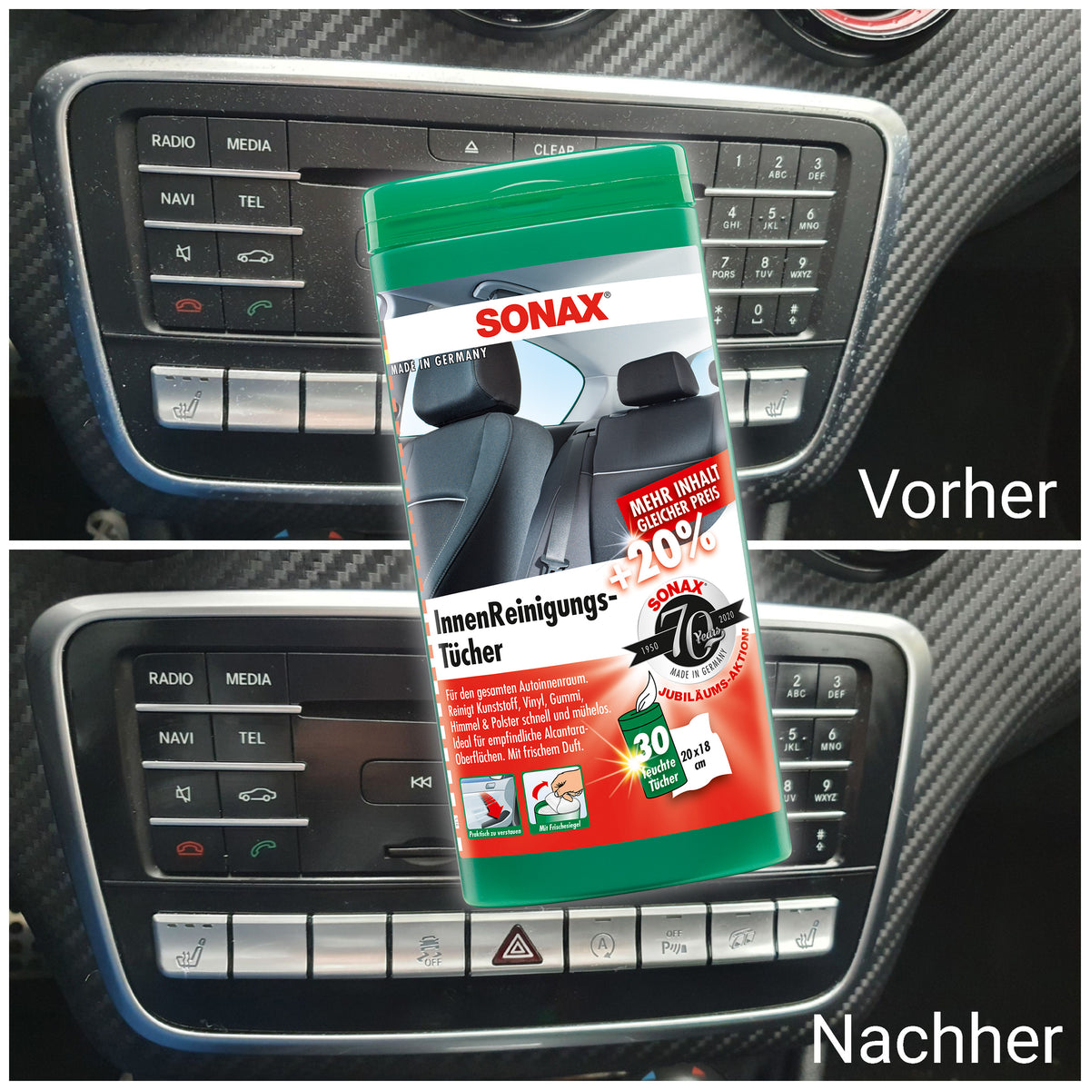 Produkttest Sonax Innenreinigungstücher – mundizio