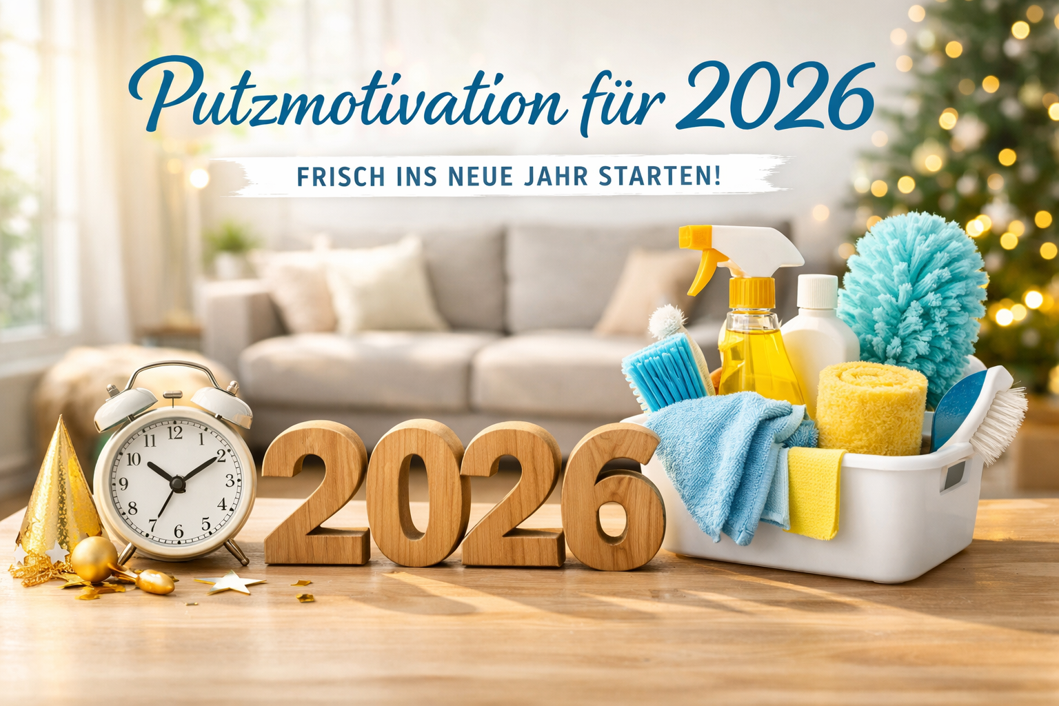 Putzmotivation 2026 – So startest du sauber und motiviert ins neue Jahr