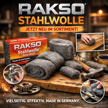 RAKSO Stahlwolle jetzt neu im Sortiment