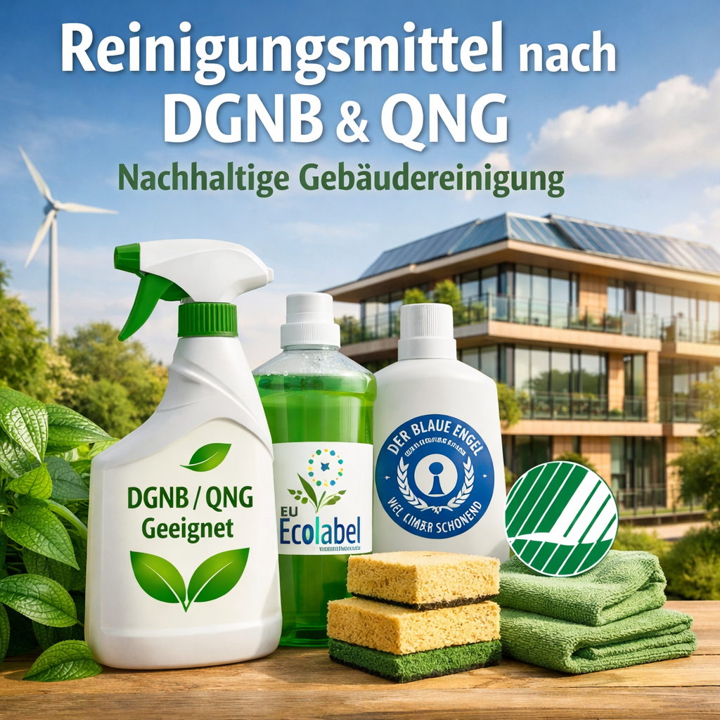 Reinigungsmittel nach DGNB und QNG - Was ist bedeutet das?