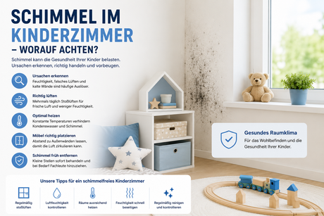 Schimmel im Kinderzimmer – worauf achten?
