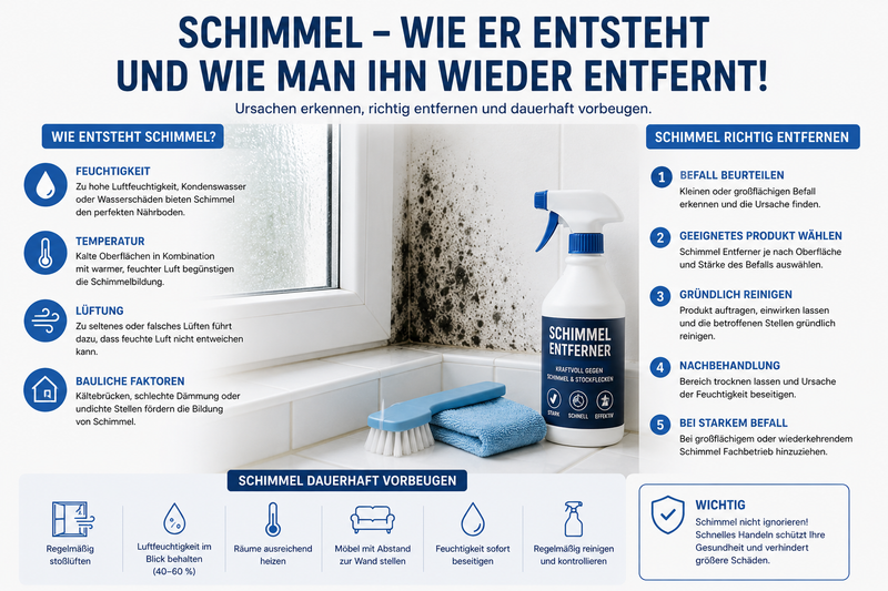 Schimmel - wie er entsteht und wie man ihn wieder entfernt!