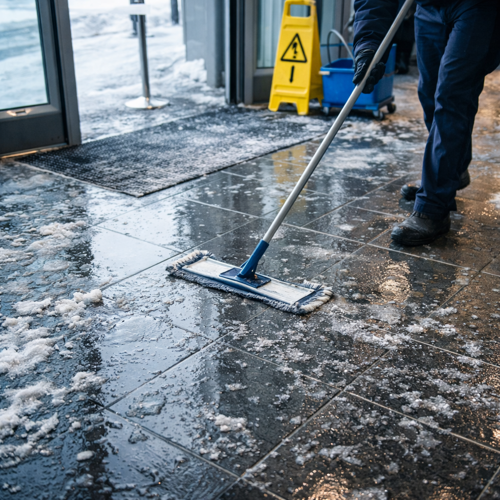 Salzrückstände richtig entfernen – Reinigung nach dem Winterdienst leicht gemacht