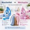 Unterschied zwischen Waschmittel und Weichspüler – Was braucht man wirklich?