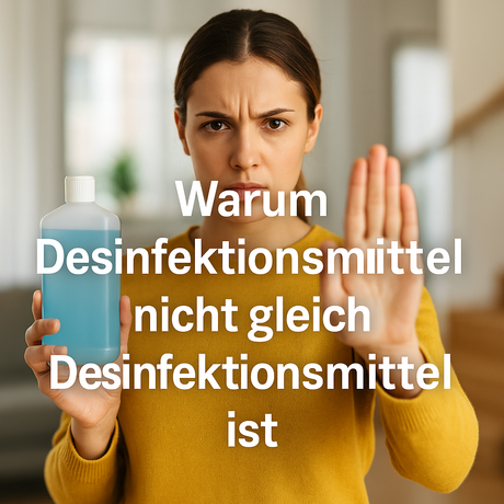 Warum Desinfektionsmittel nicht gleich Desinfektionsmittel ist