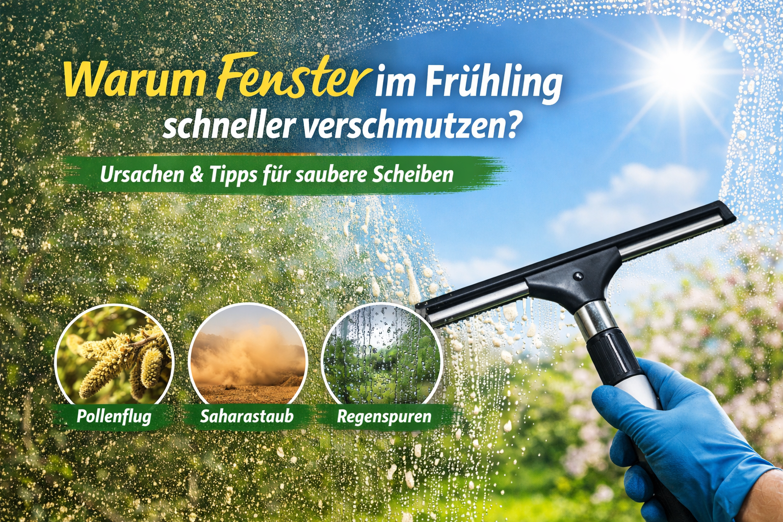 Warum Fenster im Frühling schneller verschmutzen – und was wirklich hilft
