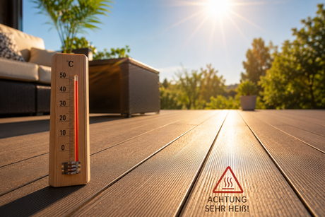 WPC wird zu heiß? 10 Tipps gegen heiße Terrassendielen im Sommer