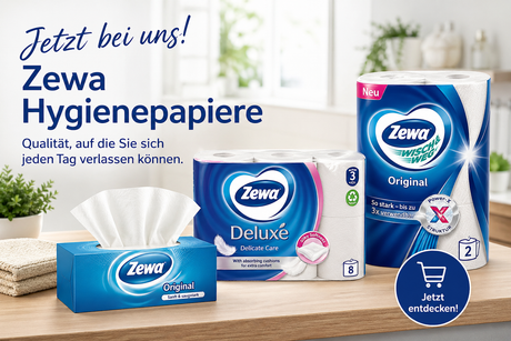 Jetzt bei uns: Zewa Hygienepapiere – Qualität, die überzeugt