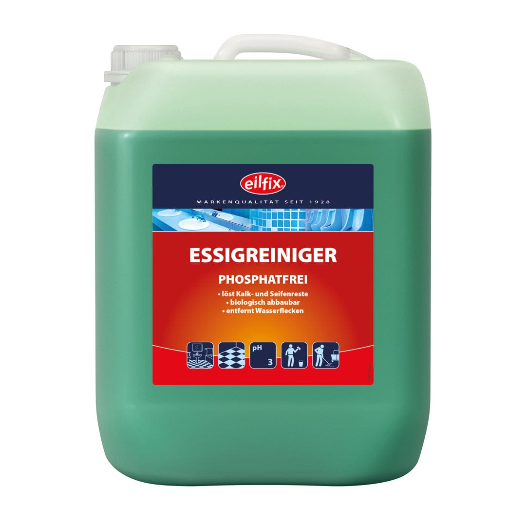 EILFIX ESSIGREINIGER – Phosphatfreier Universalreiniger mit natürlicher Kraft 10 Liter Kanister