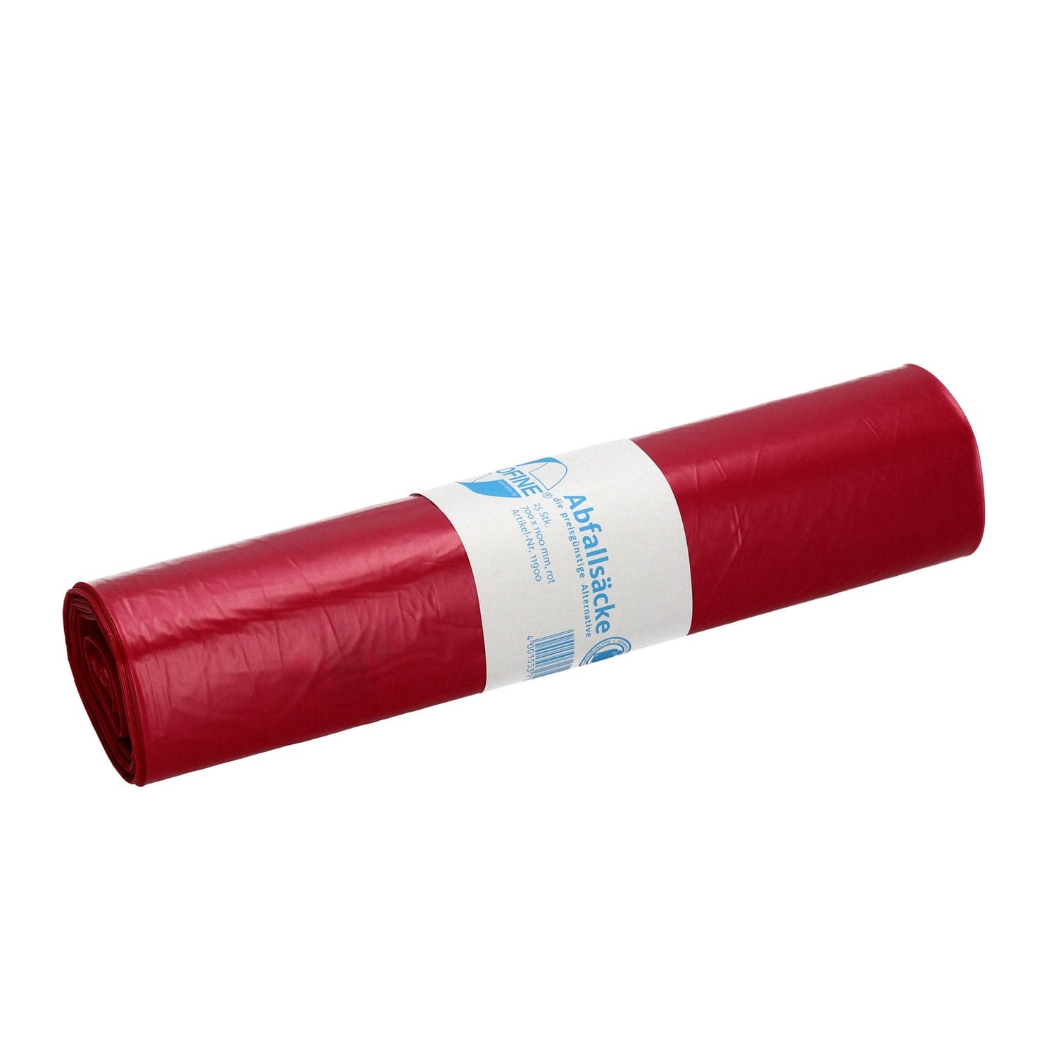 DEISS Ecofine Müllsäcke 700 x 1100 - 120 Liter Farbe: Rot