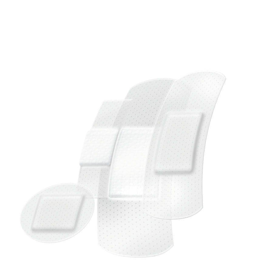 Pflaster-Strips Zinkbox halbtransparent, Pflaster einzeln