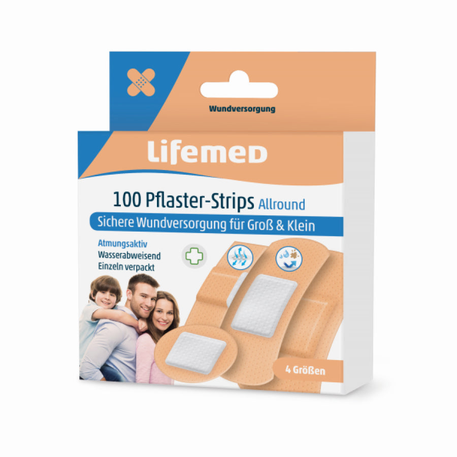 Pflaster-Strips Allround schmutzabweisend, 200 Strips