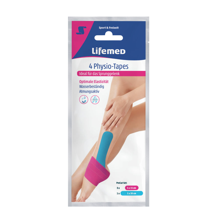 Sprunggelenk Physio-Tapes, Verpackung