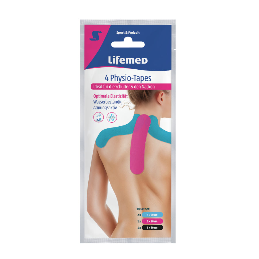 Schulter- und Nacken Physio-Tapes, Verpackung