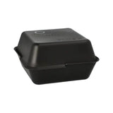Mehrweg Lunchbox, 2-teilig, recycelbarer PP Kunststoff, schwarz 1 Packung, ø 15,6 cm