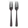 Mehrweg Gabeln in Spender, Bio-PP, extra stabil 1 Karton (6 Packungen × 100 Stück), Schwarz