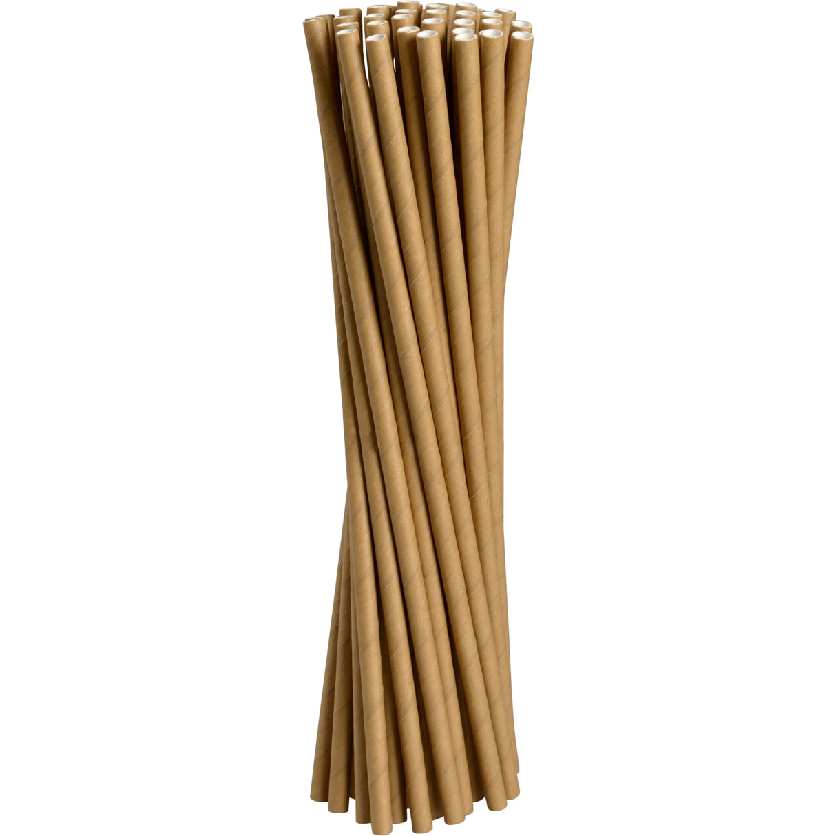 ABENA® Trinkhalme Papier, Braun, 19,5 cm, Ø 0,6 cm
