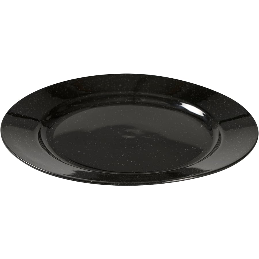ABENA® Mehrweg Teller, schwarz, 25 cm 1 Karton (4 Packungen × 12 Stück)