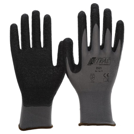 NITRAS Nylonhandschuhe mit Strickbund, flexibel XL (9) – 1 Packung (12 Paar)