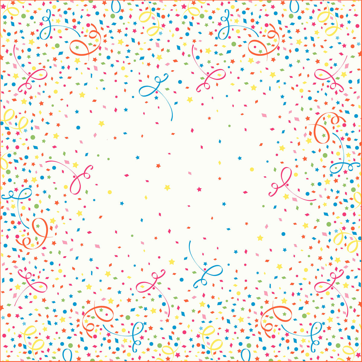 Duni Dunisilk Motiv Mitteldecke, 84 x 84 cm, Confetti