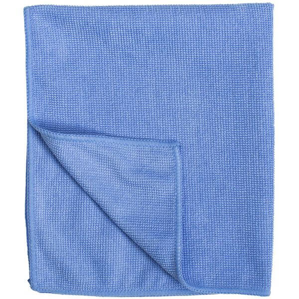 Vermop PROGRESSIVE Microfaser-Reinigungstuch in Blau, 35 x 40 cm, ideal für streifenfreie Reinigung, feucht und trocken anwendbar.