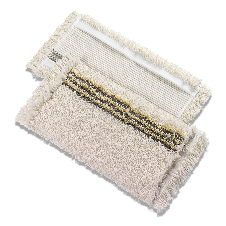Mopptex Breitwischmopp BAUMWOLLE Schlinge, Twixter-Halter 1 Stück, Farbe: gelb