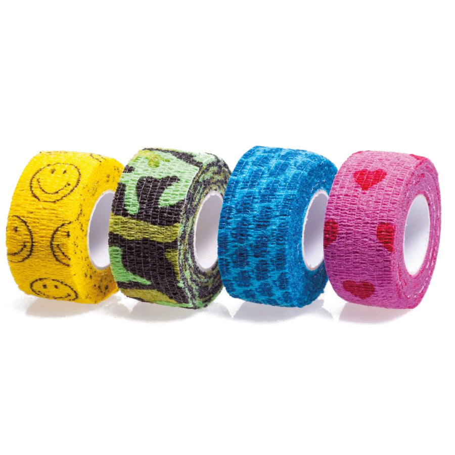Selbsthaftender Pflasterverband 4 m x 2,5 cm, Rollen mit Motiv