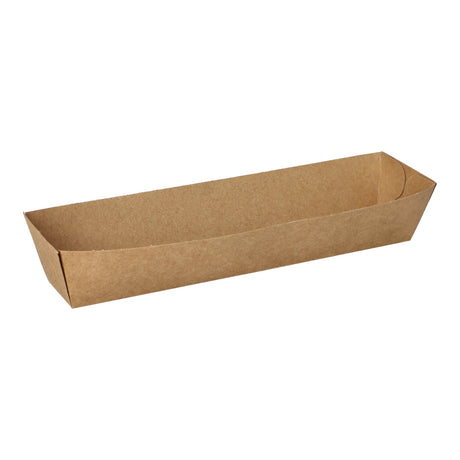 Papstar Pure Snacktrays aus Pappe, braun, 50 Stück 50 Stück, ø 18,5 cm