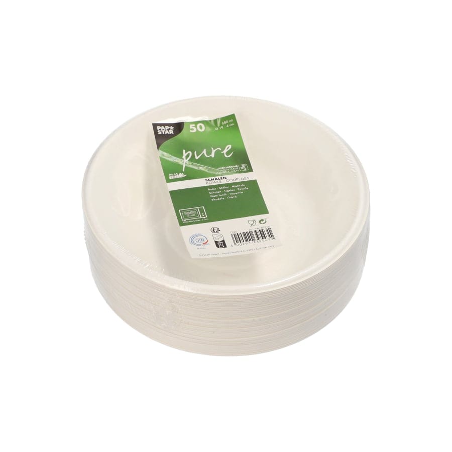 Papstar Schalen, Zuckerrohr, 680 ml, stabil