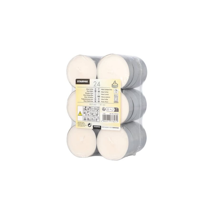 STARPAC Maxi Teelichte, Ø 57 mm, Brenndauer 10 Std.